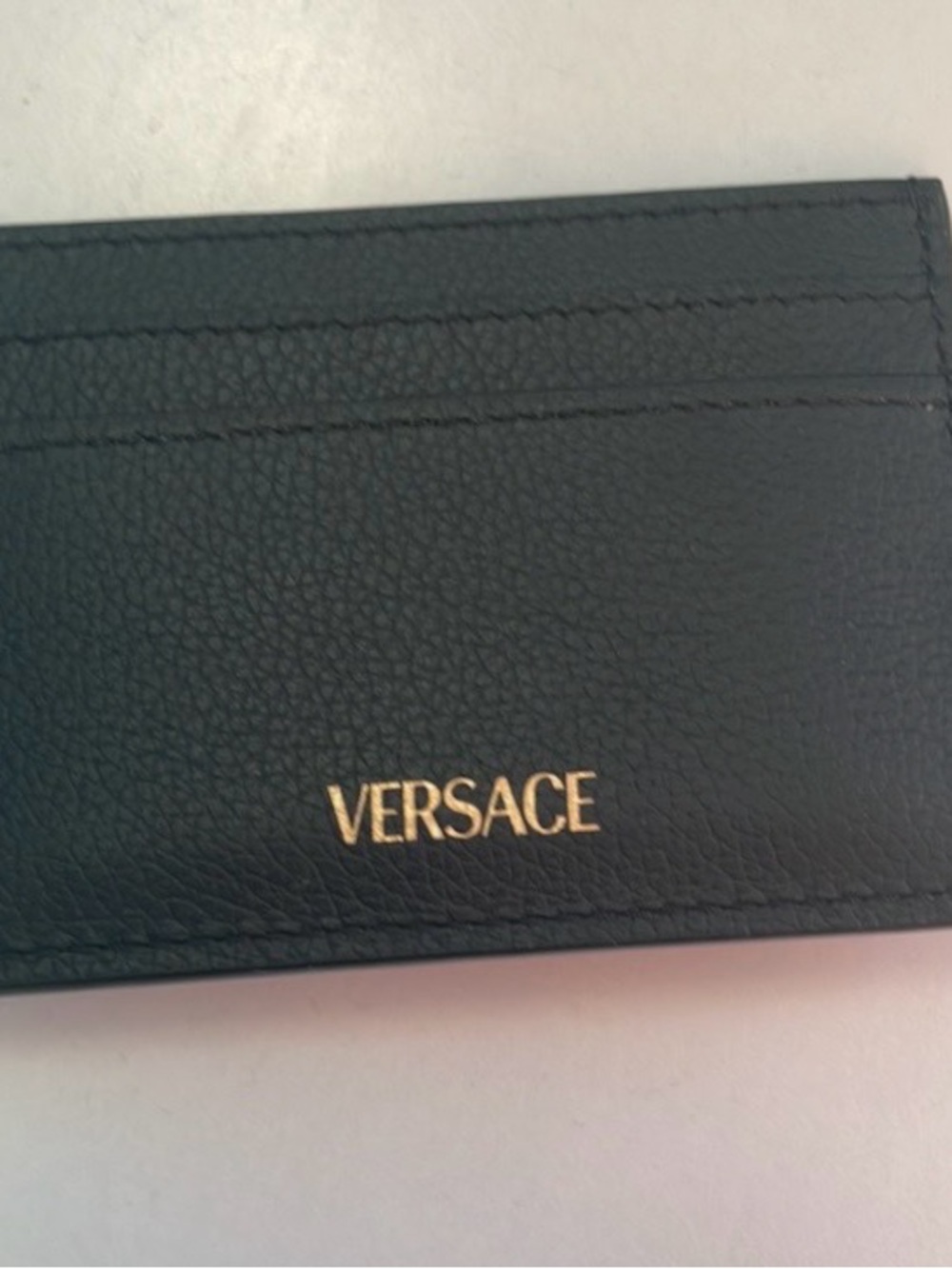 Versace La Medusa Black Leather Card Holder All Inclusive NWT - Picture 9 of 12